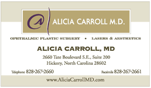 business card and envelopes for Dr. Carroll