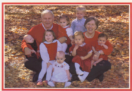 family Christmas card for the Sparks Family